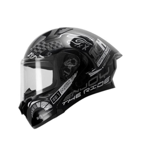 CASCO MOTO ICH 3120 TRACK GR ABATIBLE CON SUN VISOR CERTIFICACIÓN DOT 3CV